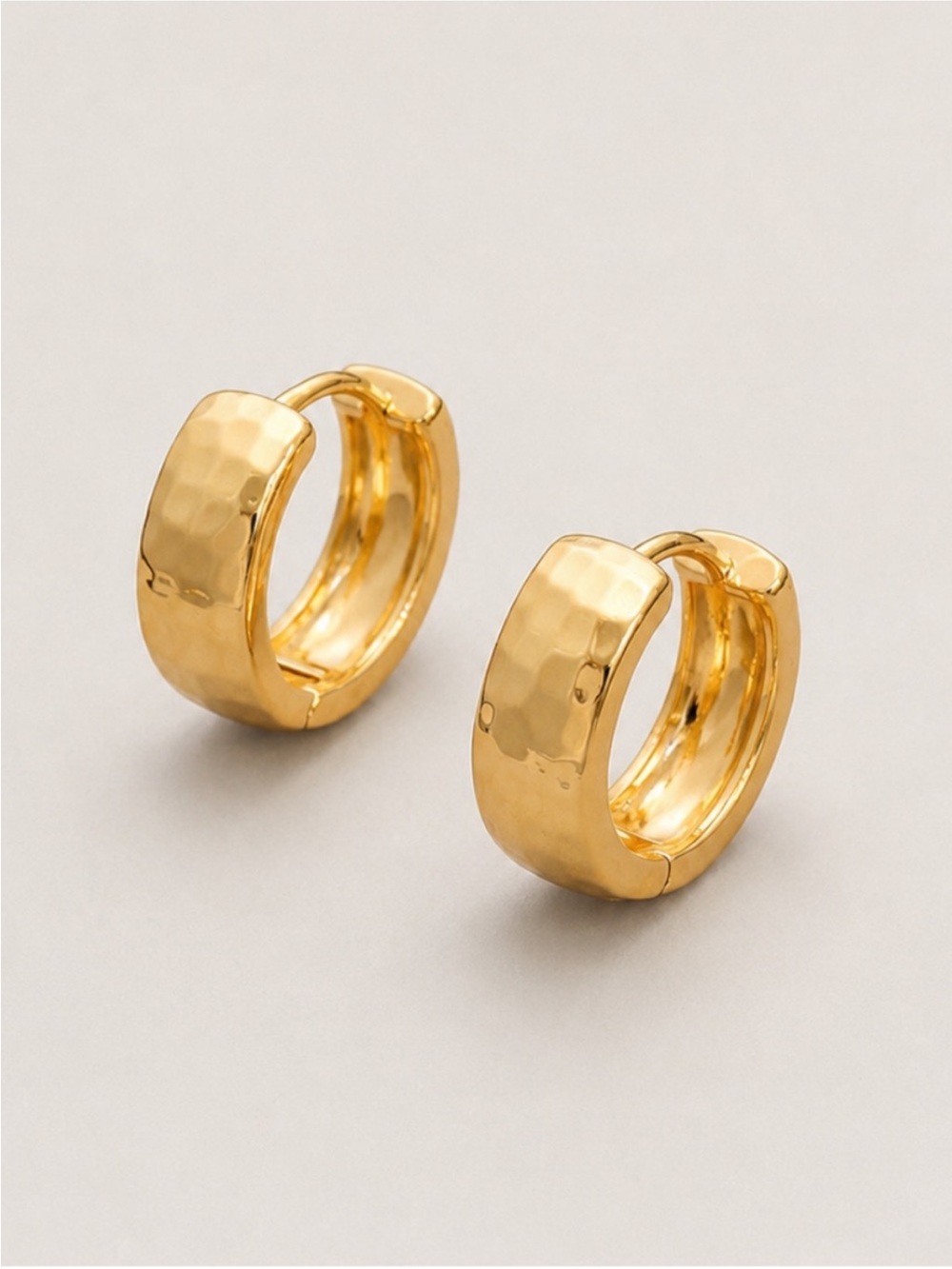New! Gold Huggie Hoop Earrings NWOT